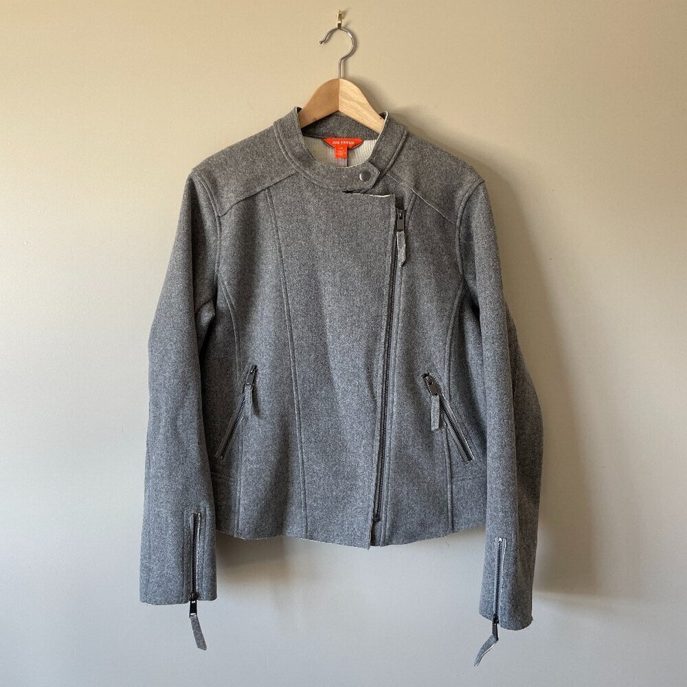 Joe Fresh | Felted Wool Blend Moto Style Jacket - Size L
